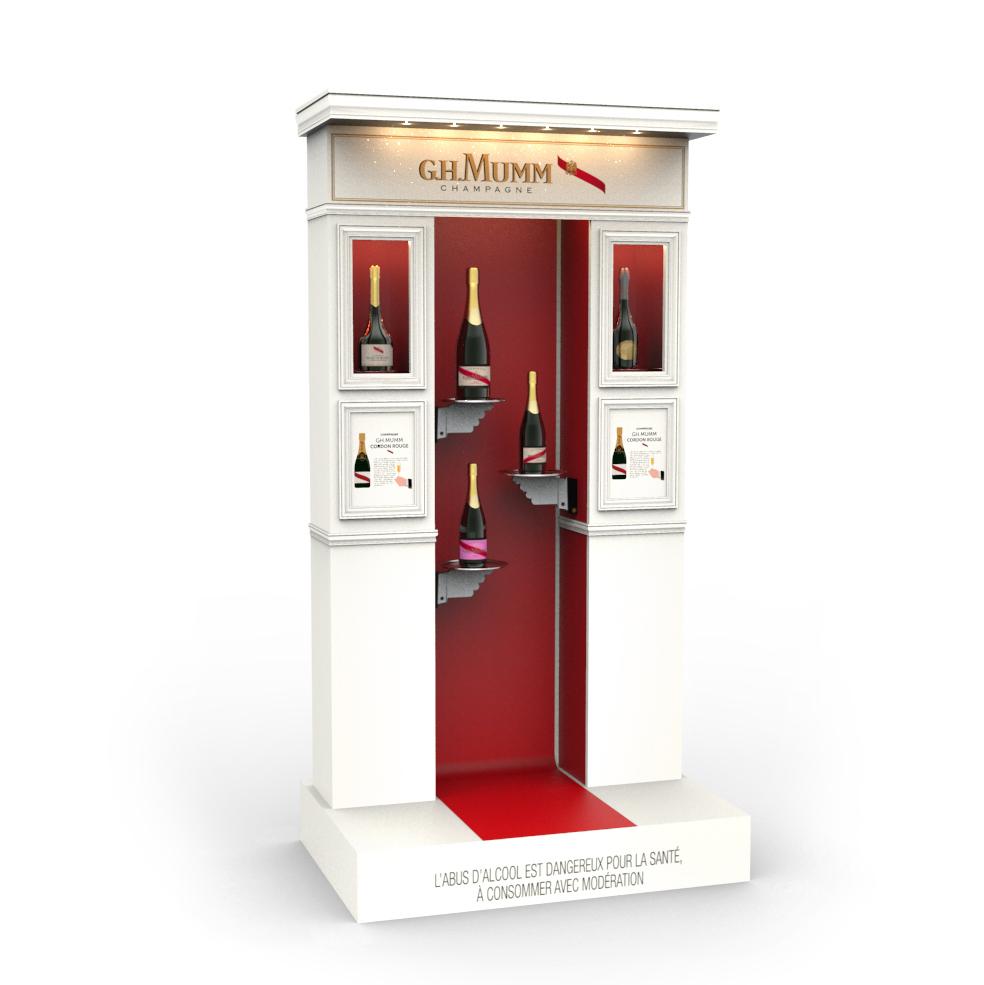 SAPIDE ATELIER DESIGN / CHAMPAGNE MUMM / PLV RETAIL