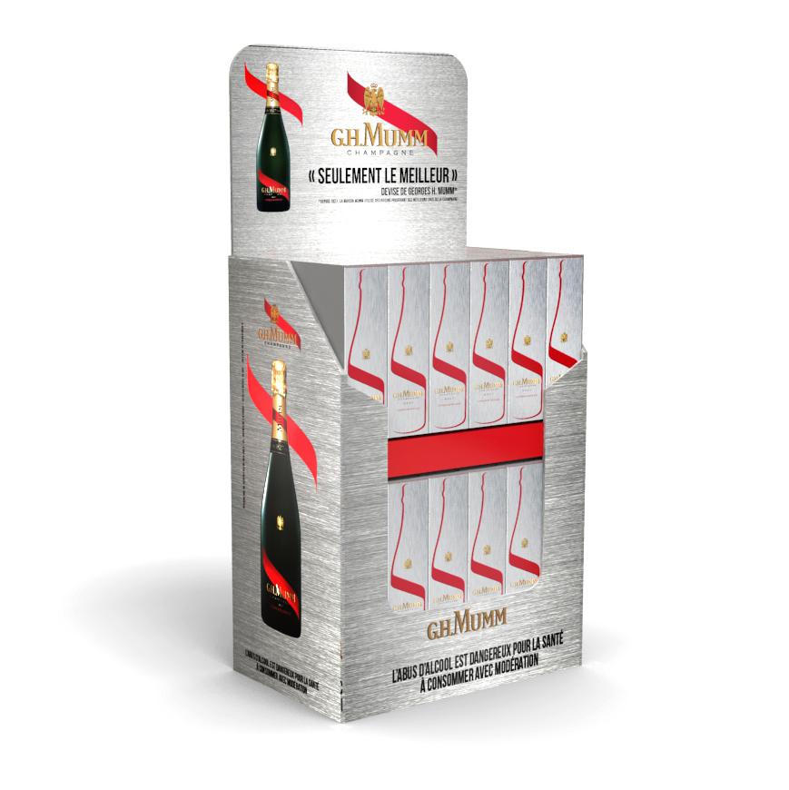SAPIDE ATELIER DESIGN / CHAMPAGNE MUMM / PLV RETAIL