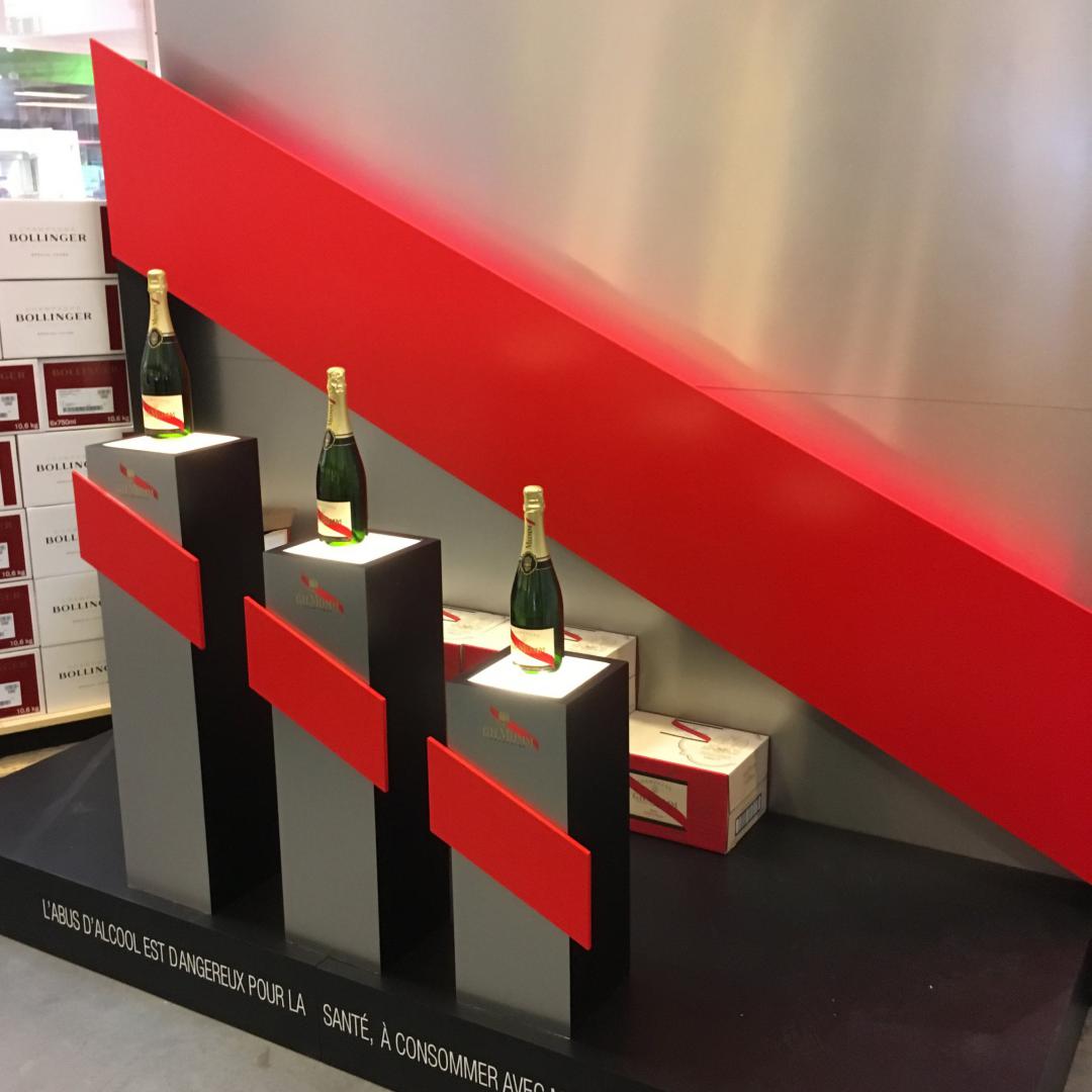 SAPIDE ATELIER DESIGN / CHAMPAGNE MUMM / PLV RETAIL