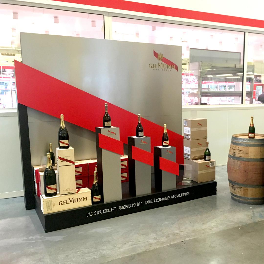 SAPIDE ATELIER DESIGN / CHAMPAGNE MUMM / PLV RETAIL